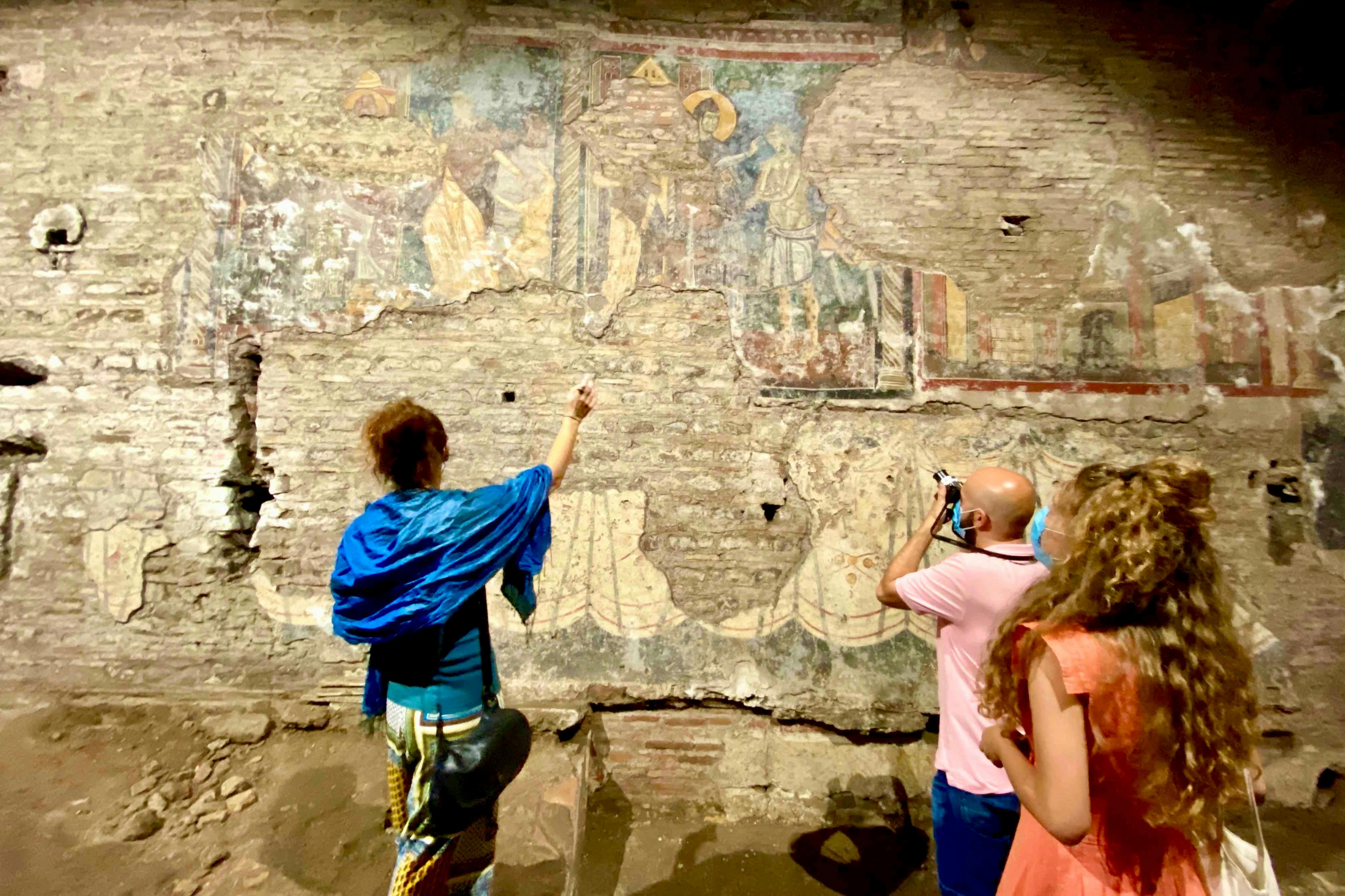 In the undergrounds of Basilica of Saint Crisogono in Trastevere