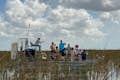 Airboat exploring the everglades 