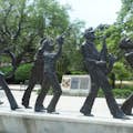 Estatua de la Banda de Jazz en el Parque Armstrong de la Plaza del Congo