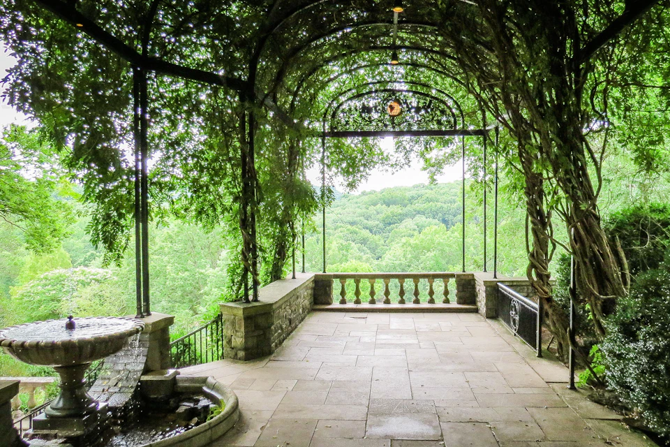 A view of the vistas off Wisteria Arbor.