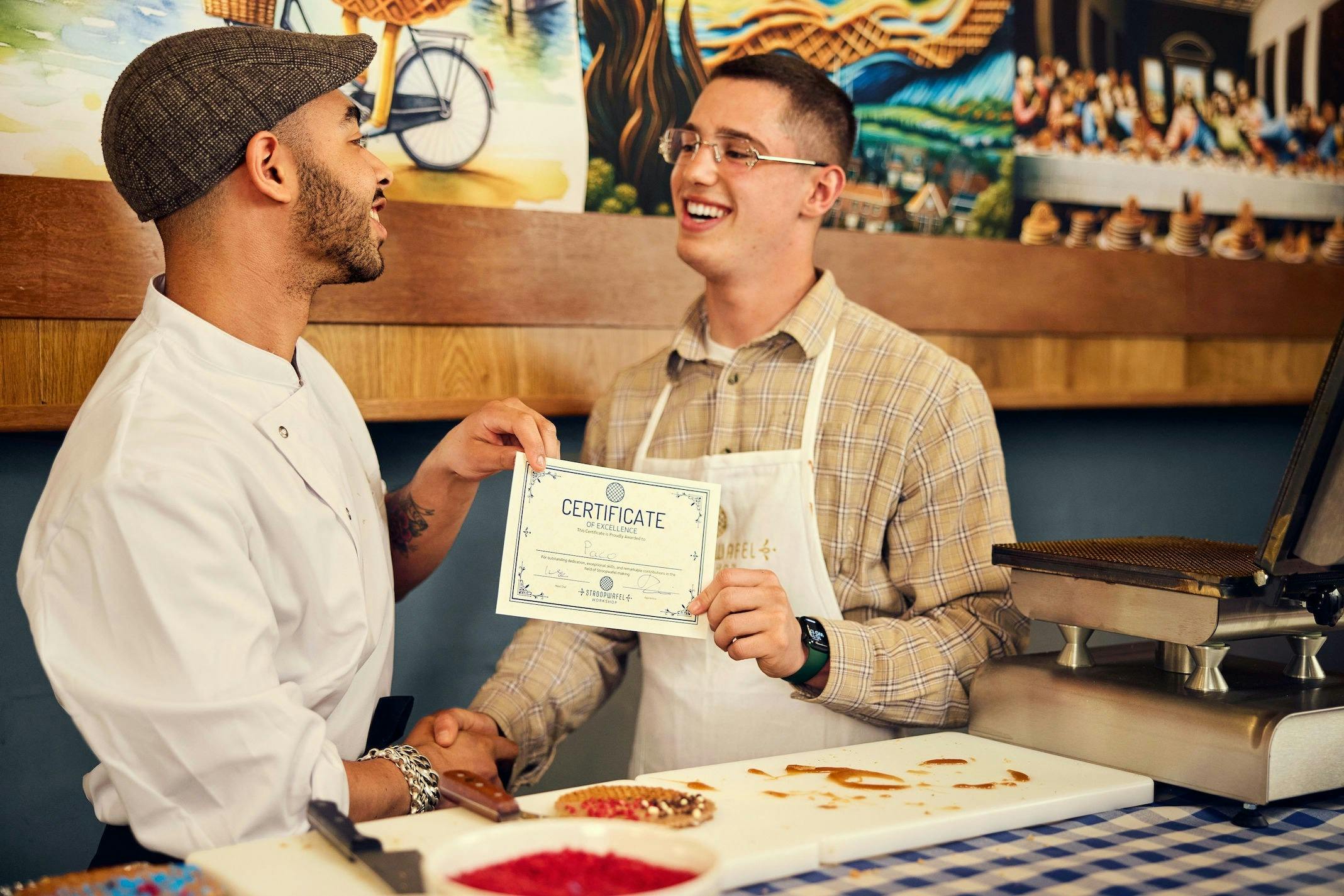 Stroopwafel 베이킹 인증서 받기