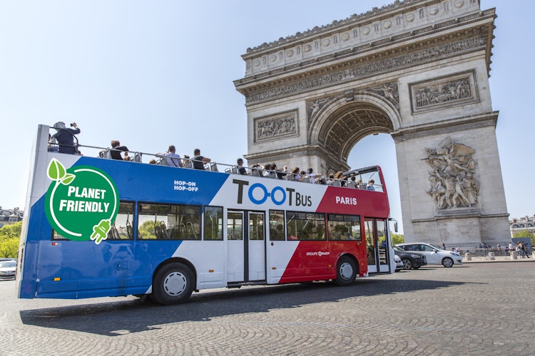Tootbus Paris: Экологически чистый автобус Hop-on Hop-off Билет - 0