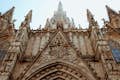 Die Zinnen der Kathedrale von Barcelona