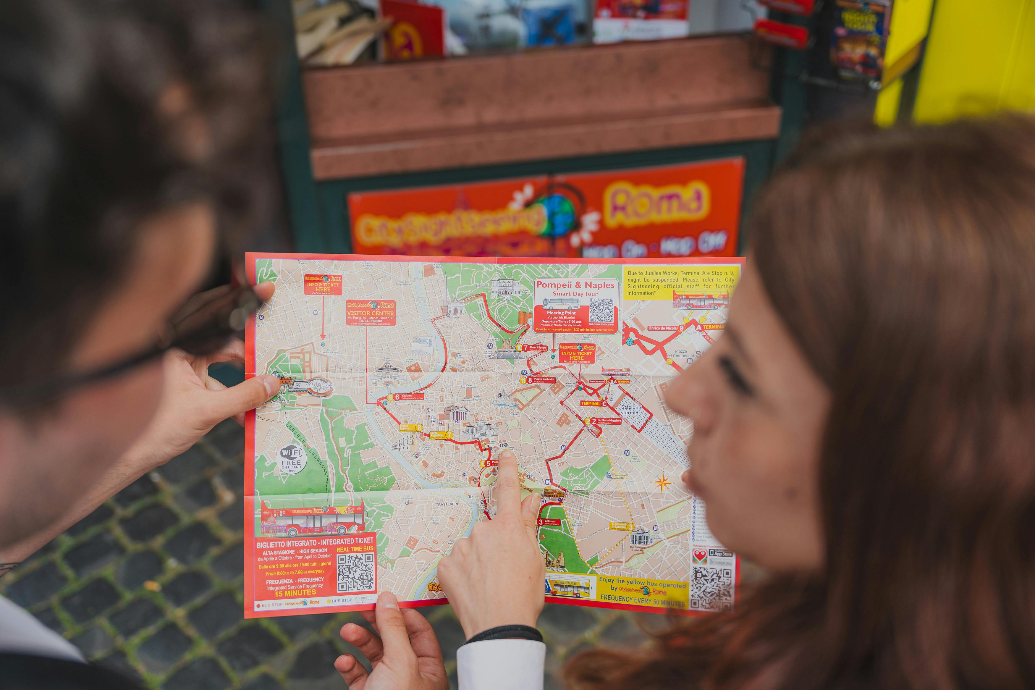 City Sightseeing Rome tour + transfer from Civitavecchia by bus