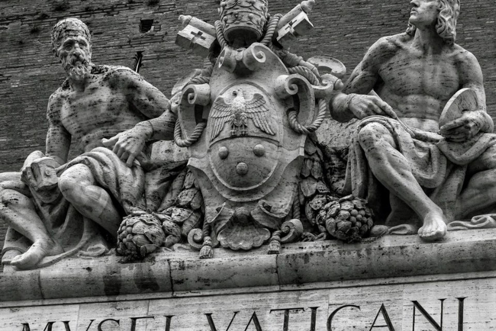 Entrance facade of the Vatican Museums