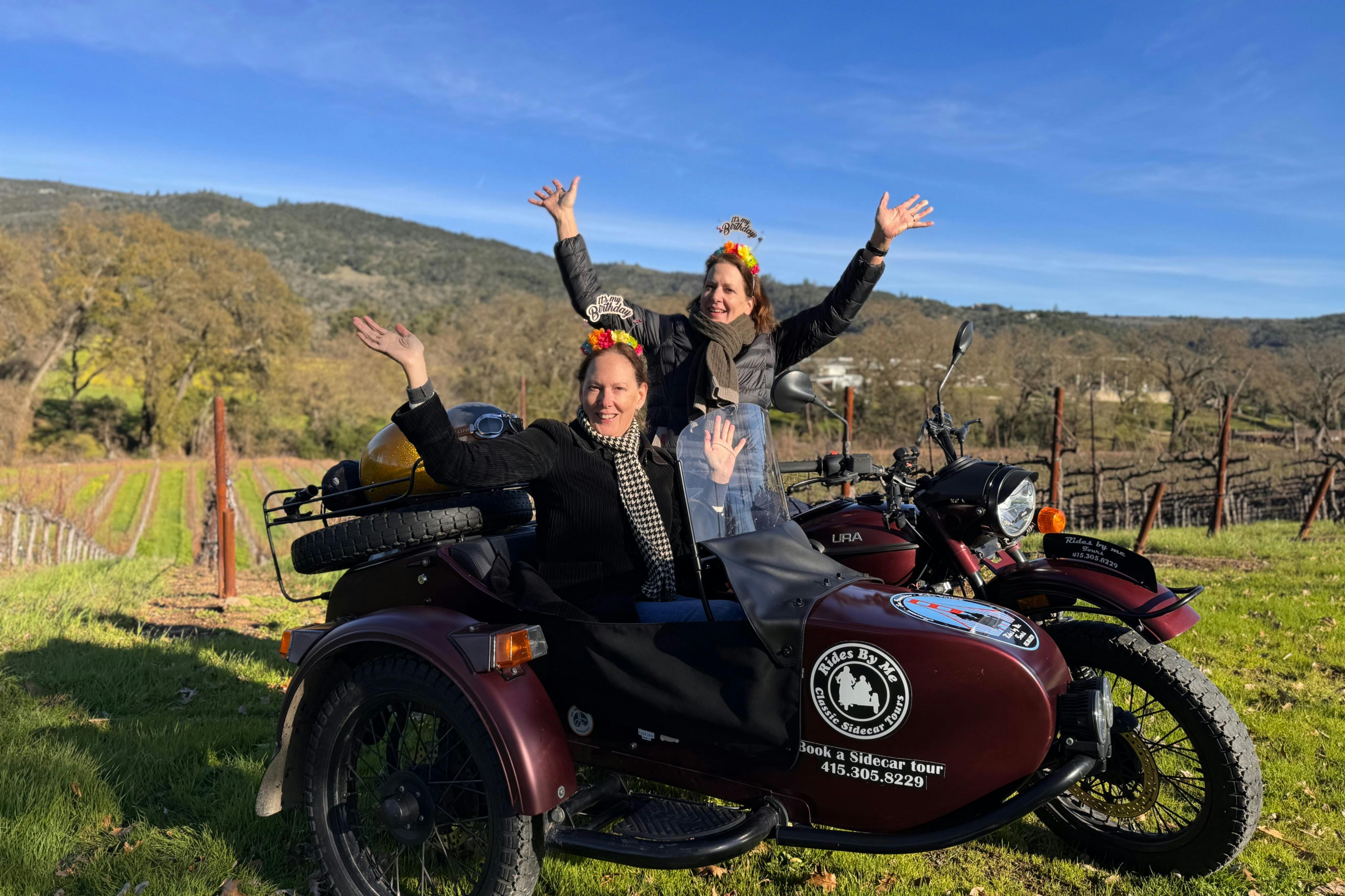 Course d'anniversaire en side-car