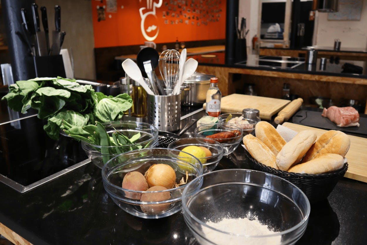 alguns dos ingredientes utilizados