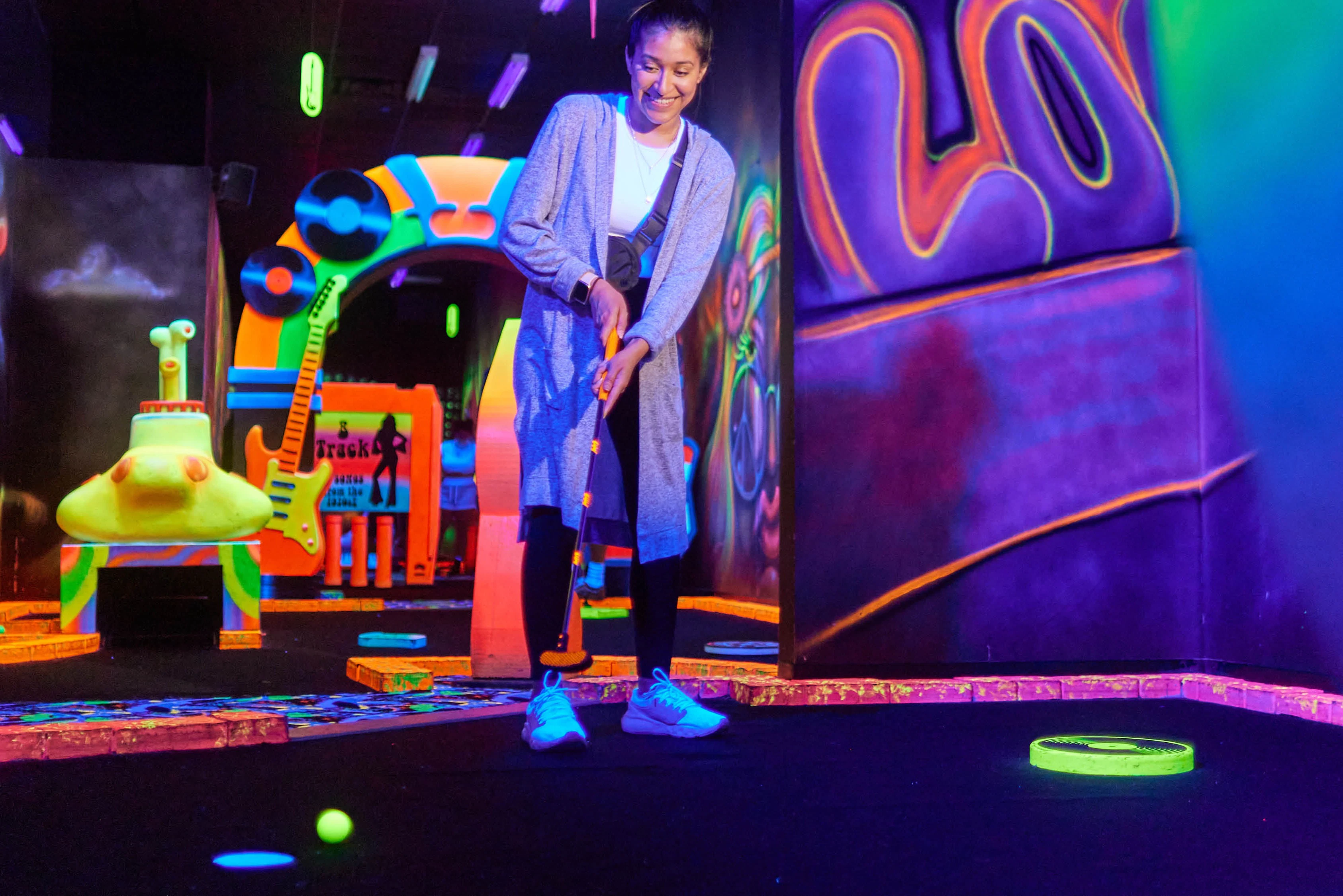 Rock of Ages Blacklight Mini Golf