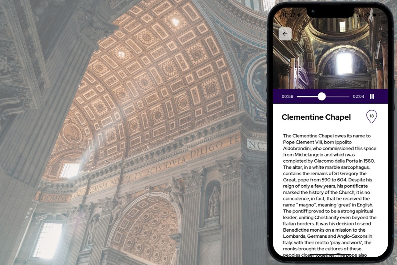 Vaticano: 1-Hr. Tour de Áudio da Basílica de São Pedro - Acomodações em Roma