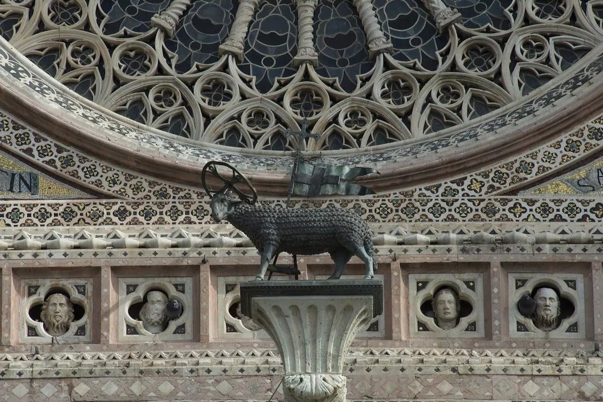 Λεπτομέρεια πρόσοψης του Καθεδρικού Ναού του Ορβιέτο