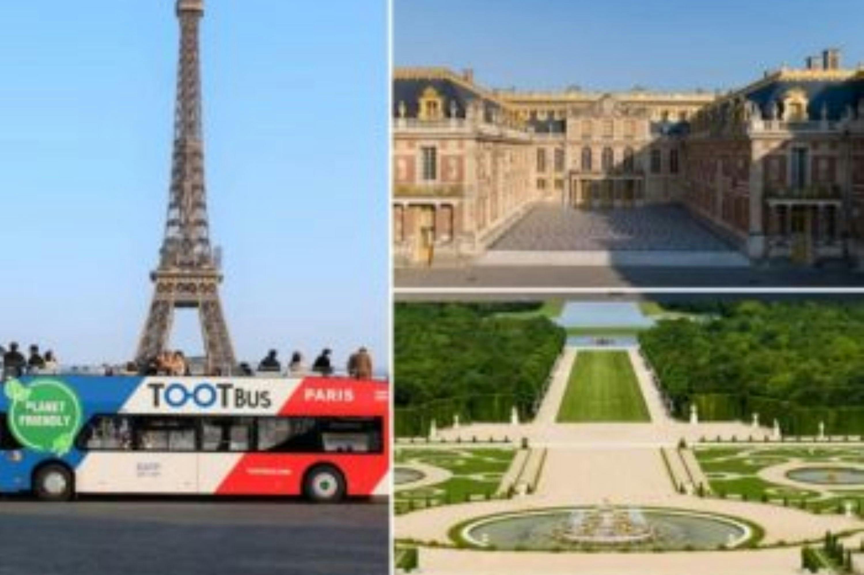 Tootbus Paris: Hop-on Hop-off Bus Tour + Palace of Versailles Entry