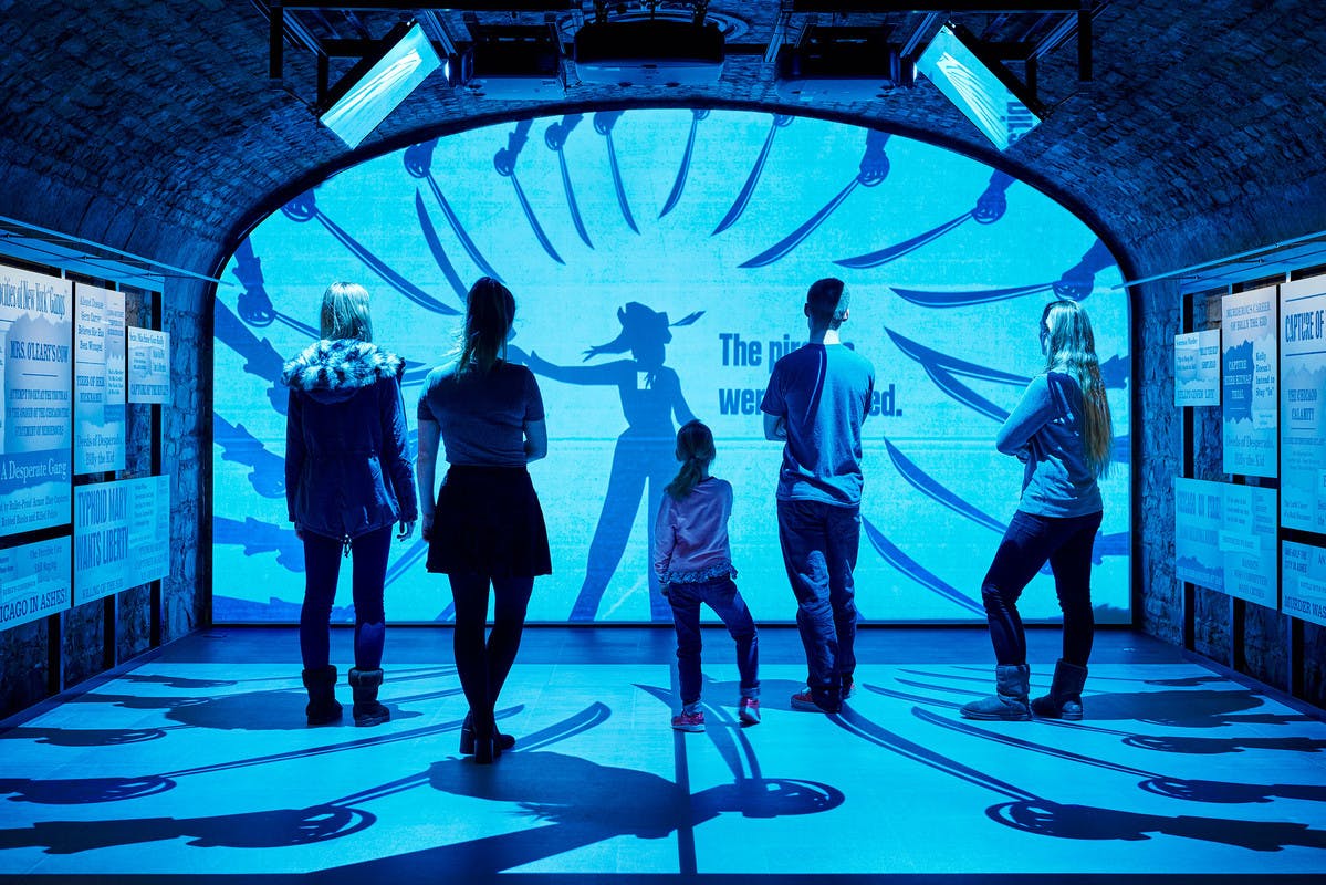 在都柏林史诗博物馆进行互动展览