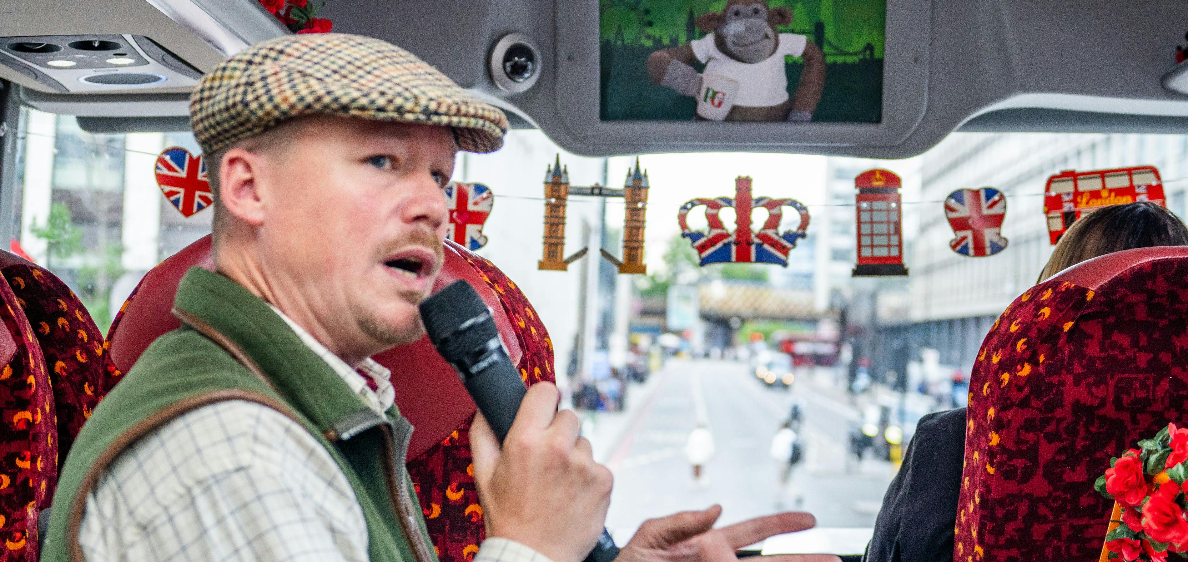 London: PG Tips Afternoon Tea Sightseeing Bus Tour + London Eye Entry Ticket