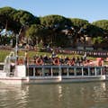 boat departing from tiber island