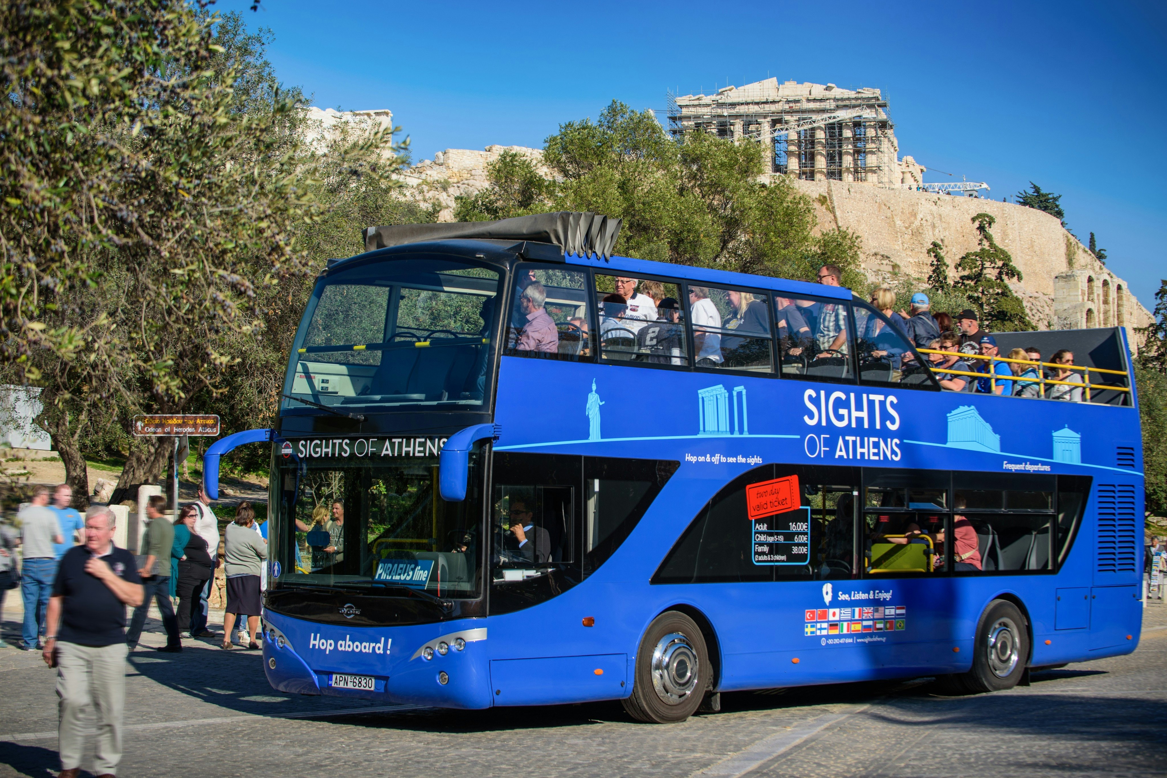 endnu engang Sequel chokerende Athens Hop-on Hop-off Bus Piraeus Beaches Tickets