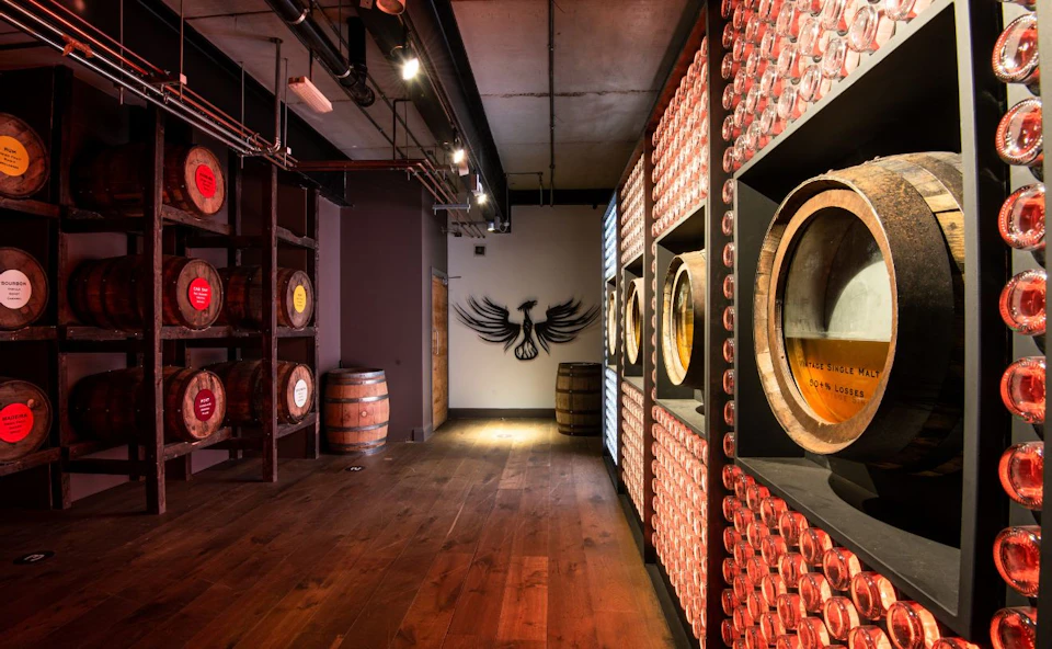 The Maturation Space in the Teeling Whiskey Distillery