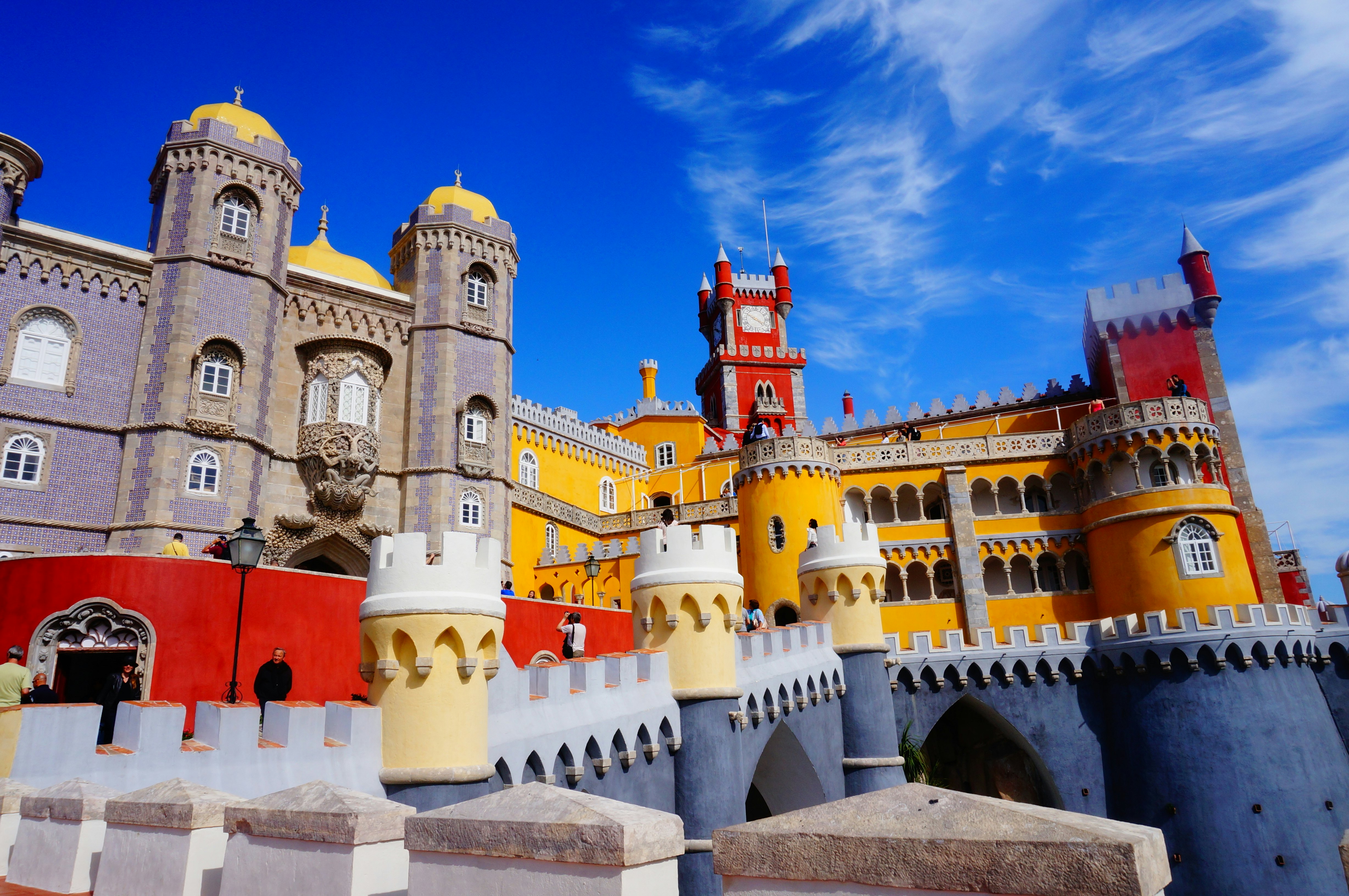 Park and Pena Palace in Sintra + Castle of the Moors