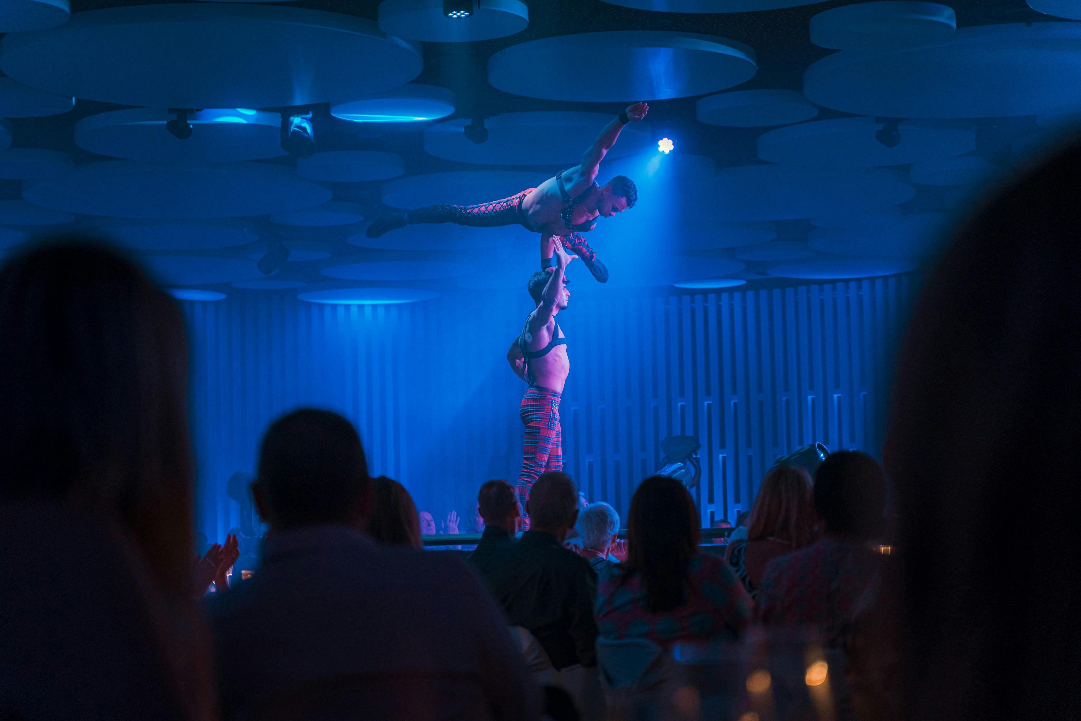 Un de nos numéros d'acrobatie.