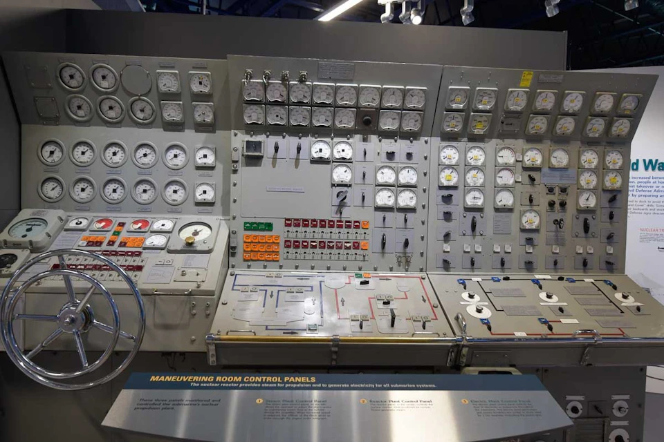 Submarine control panel