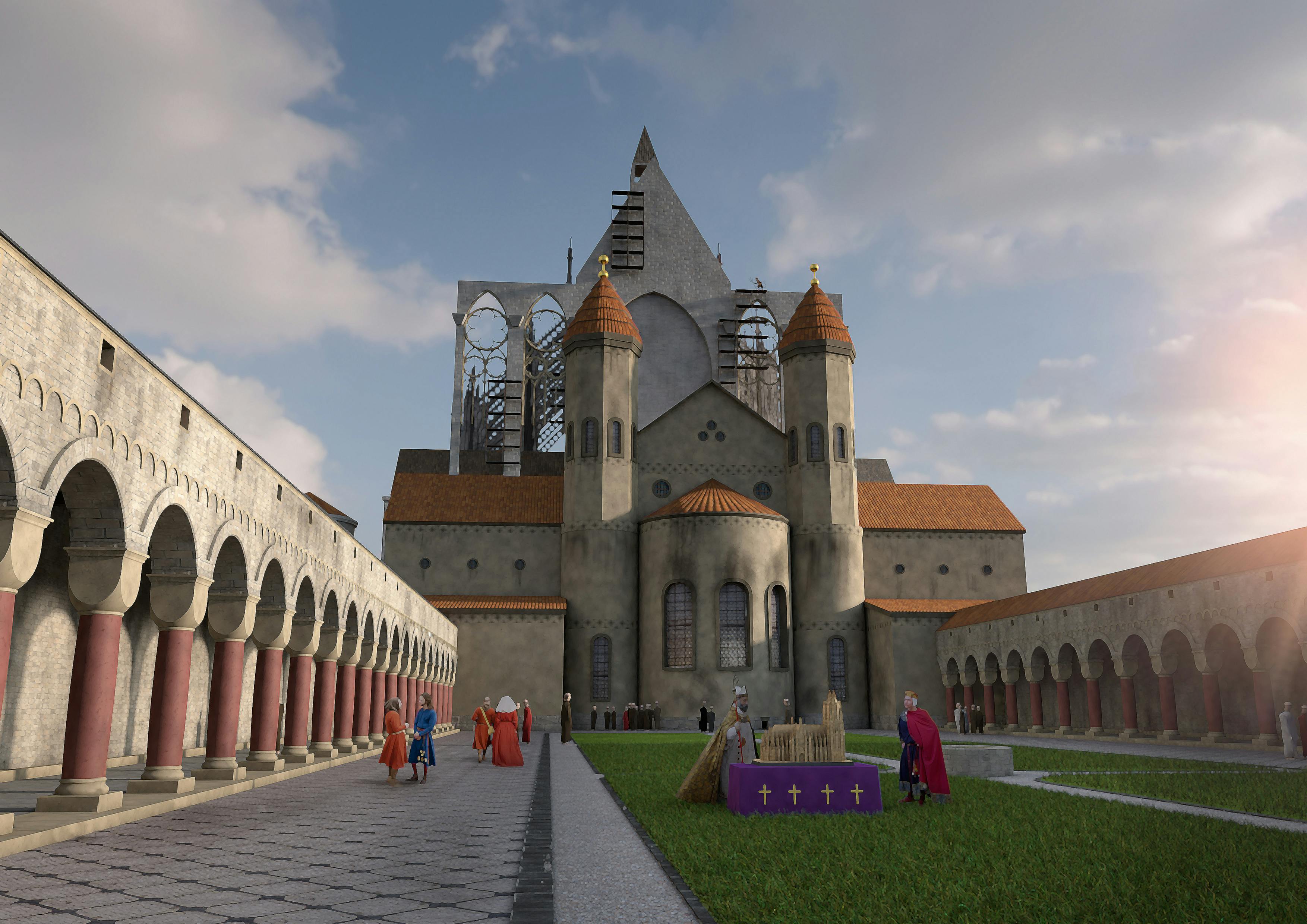 建設中のケルン大聖堂