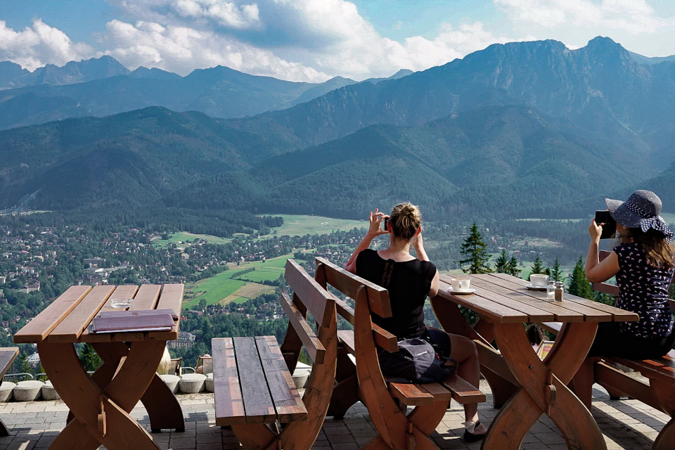 View of Tatra Mountains from Gubalowka Hill