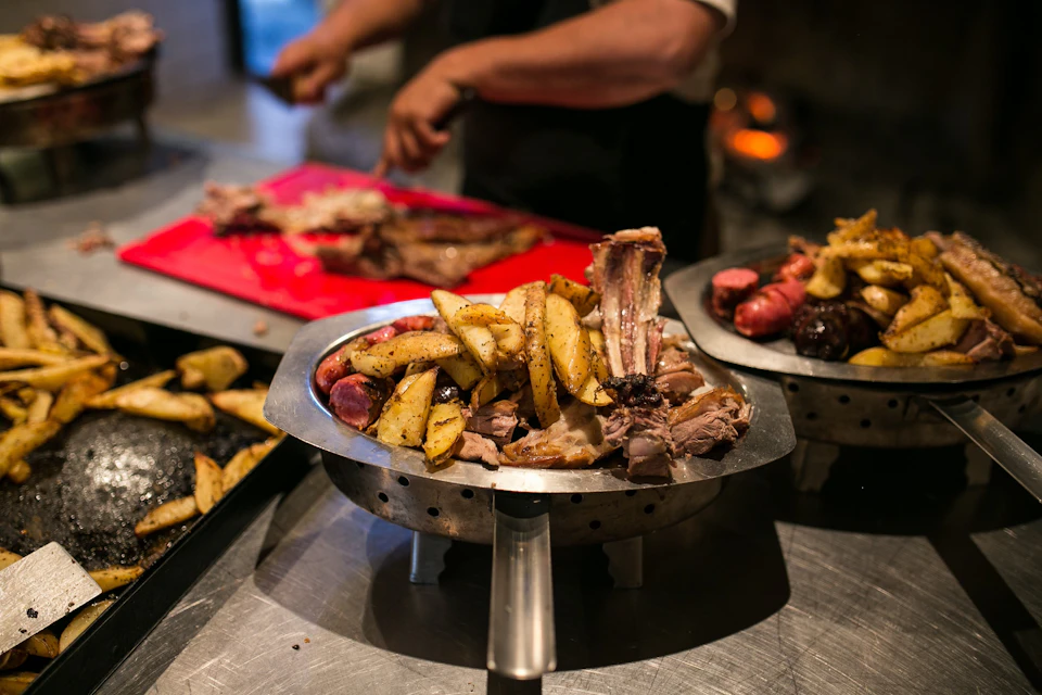 Cena en el rancho