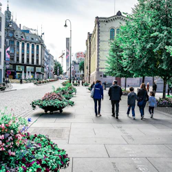 Karl Johans gate och glimtar av riksdagen