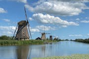 Die berühmten Windmühlen von Kinderdijk