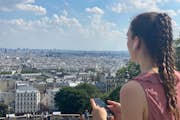 Вид на Париж с площади Сакре-Кер