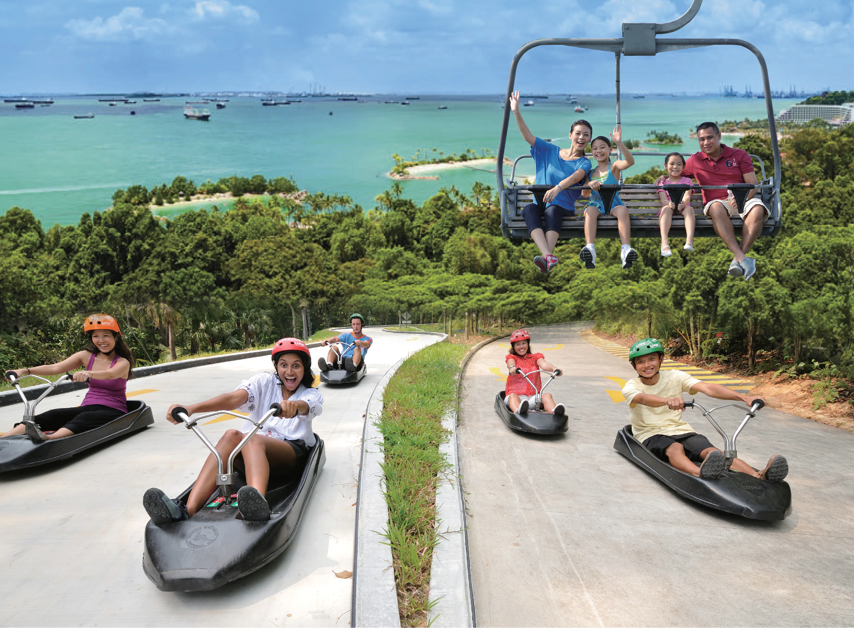 Skyline Luge Sentosa: bilhete de entrada
