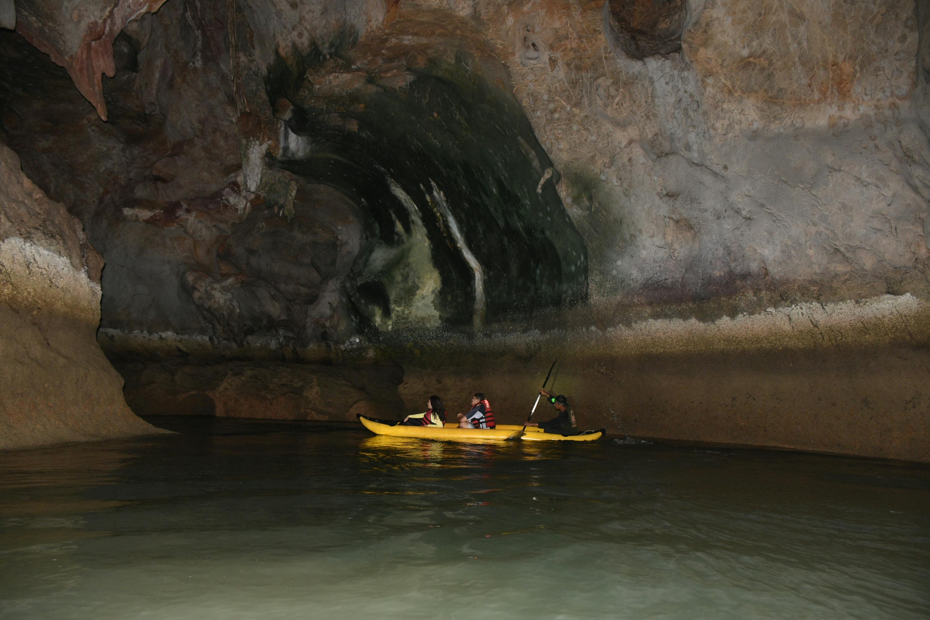Paddle by kayak through the Bat Cave