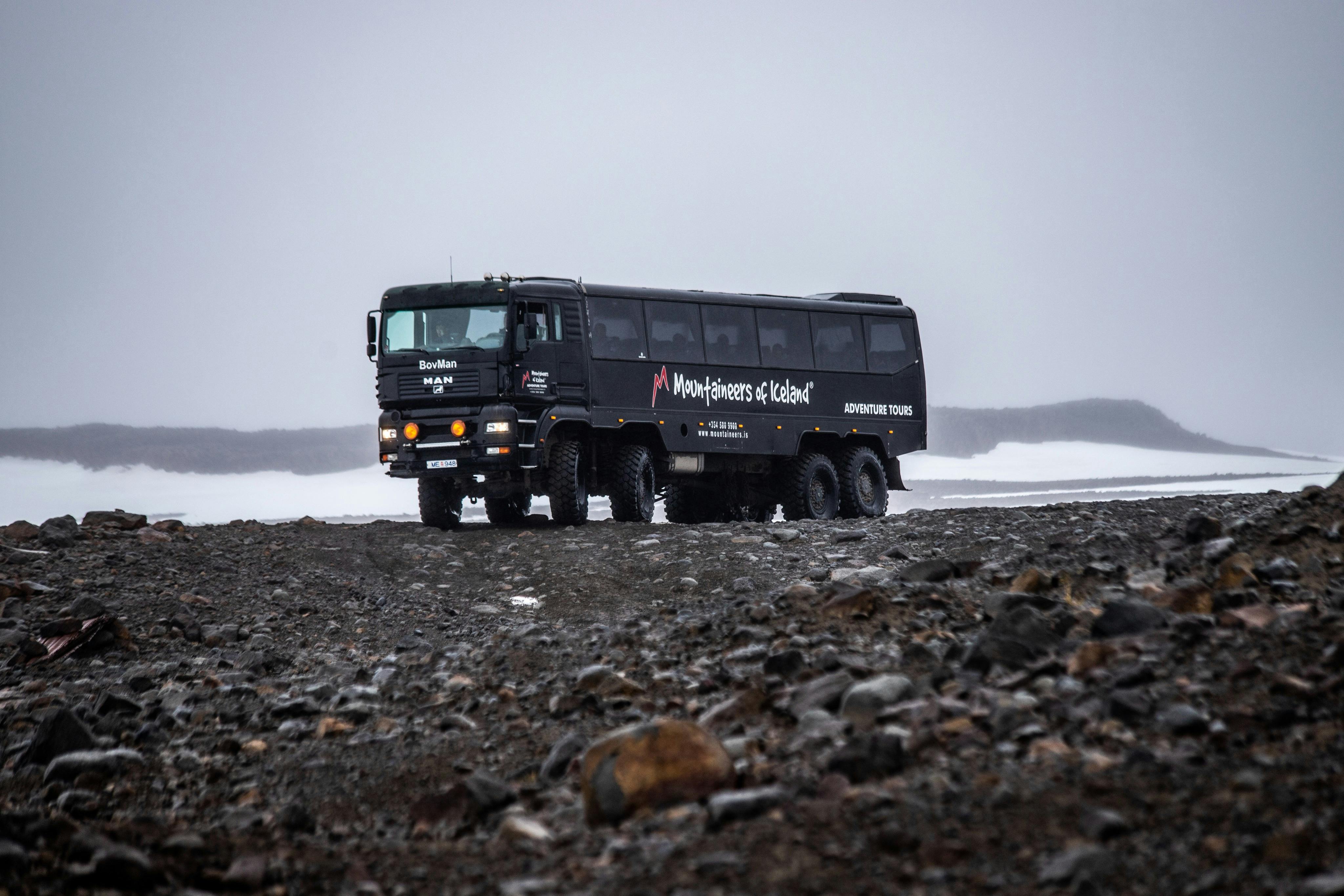Överför till glaciären på en Super Truck.