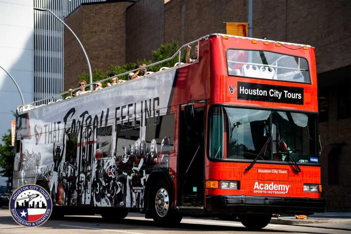 Houston: Visita guiada de la ciudad en autobús descubierto de dos pisos