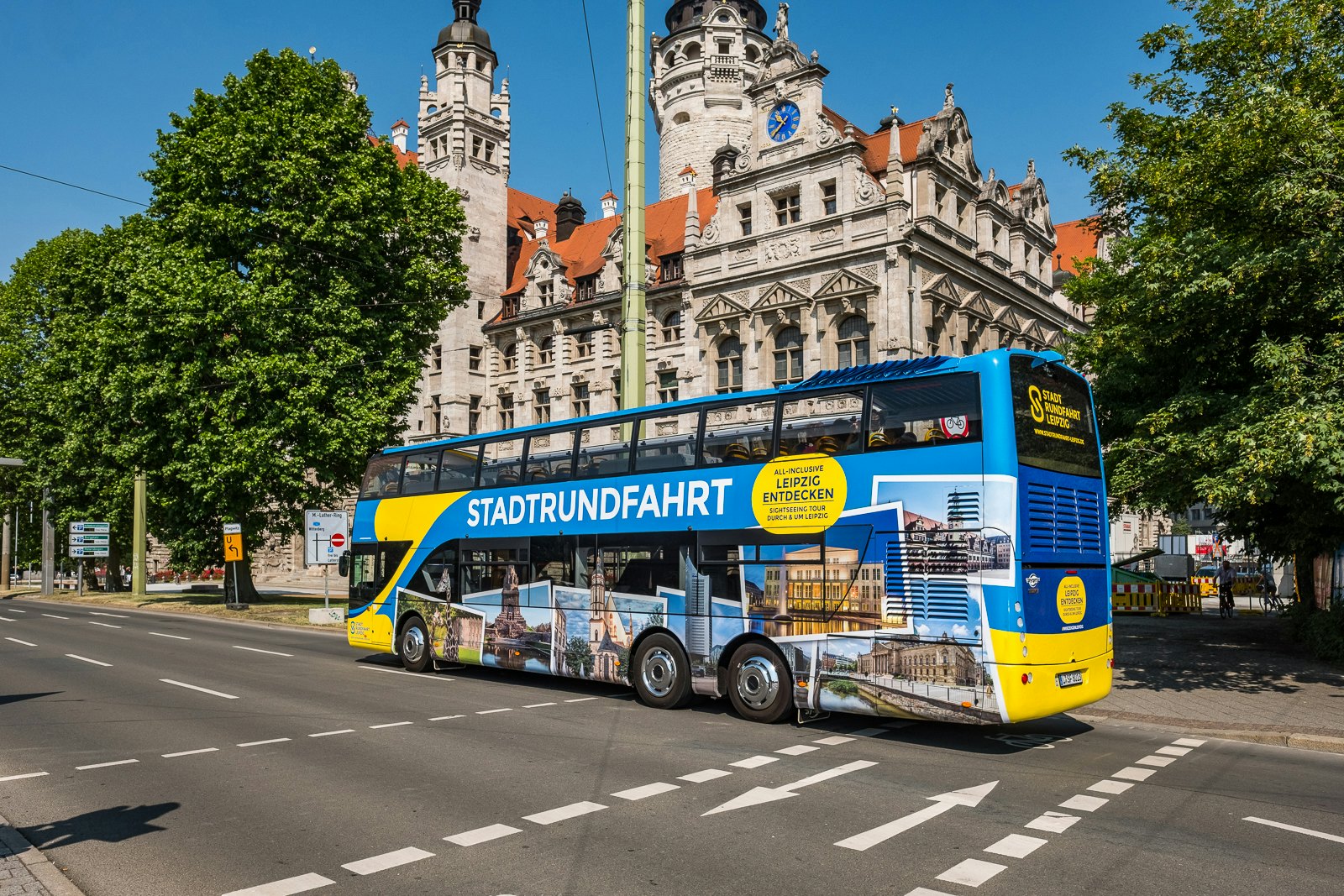 Autocarro hop-on hop-off de 1 dia em Leipzig + Ingresso para o zoológico de Leipzig + cartão de viagem de um dia