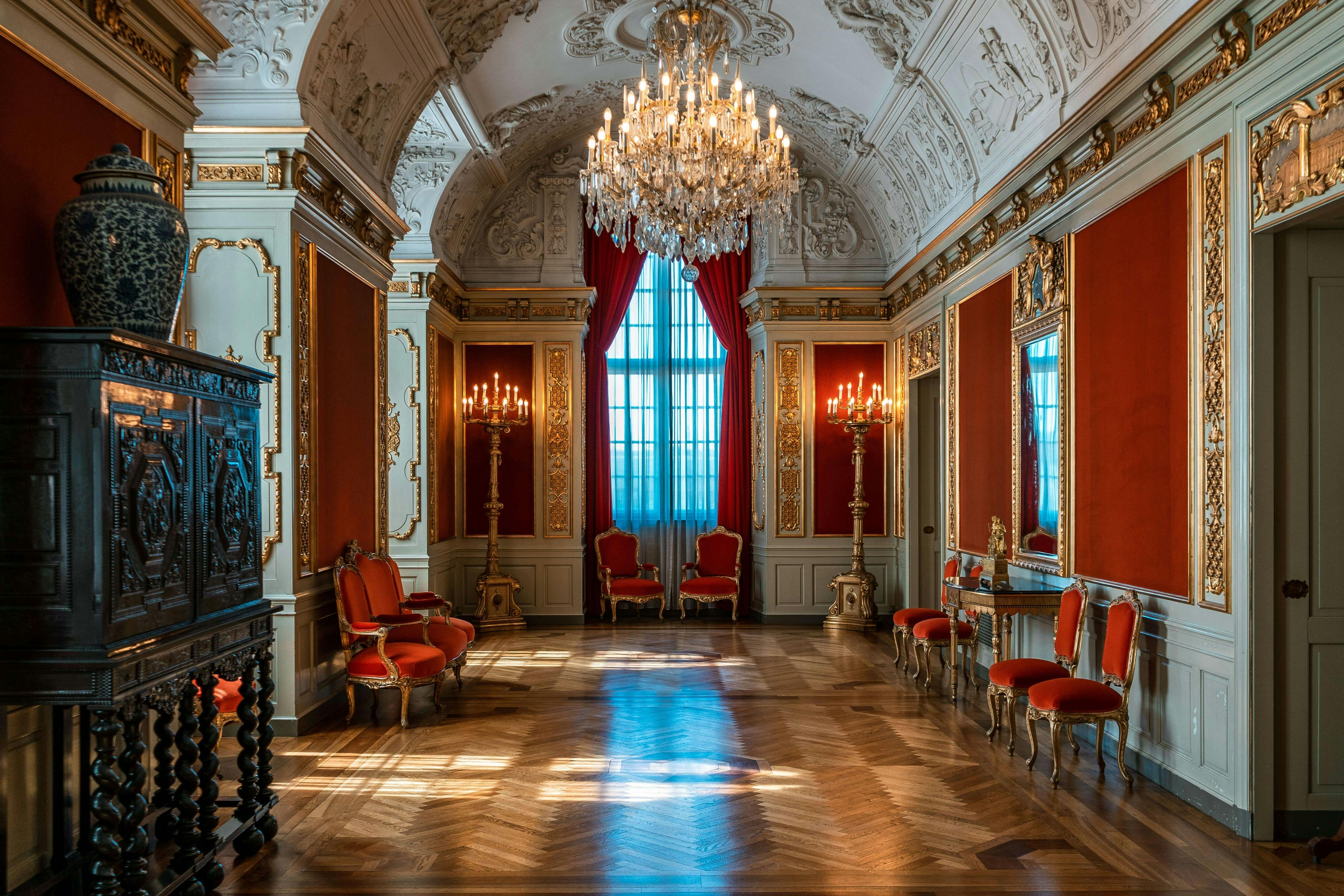 克里斯蒂安堡宫内饰。