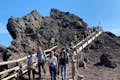 Routen auf dem Vesuv, um den Krater zu erreichen