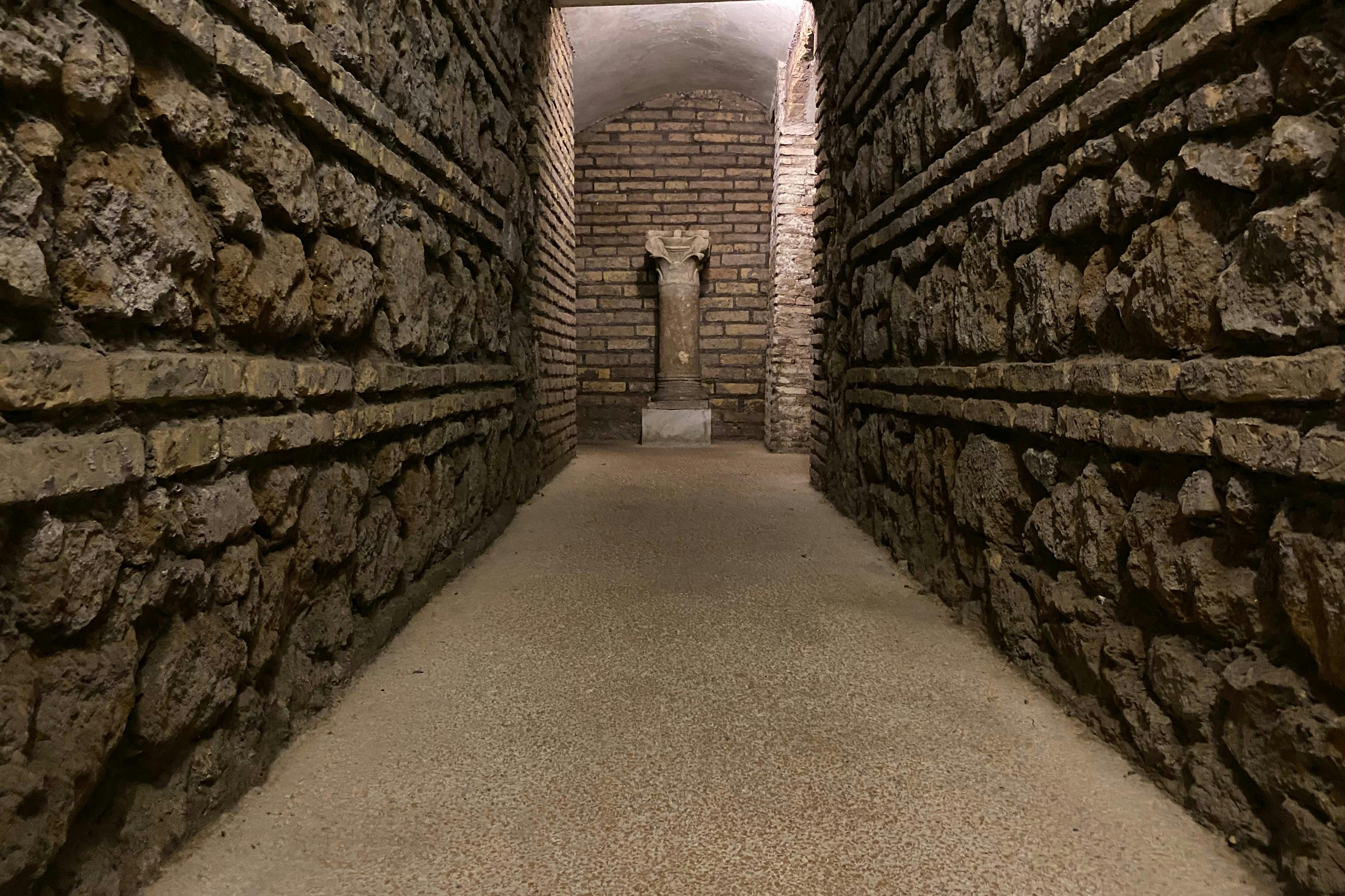 In the undergrounds of Basilica of Santa Cecilia in Trastevere