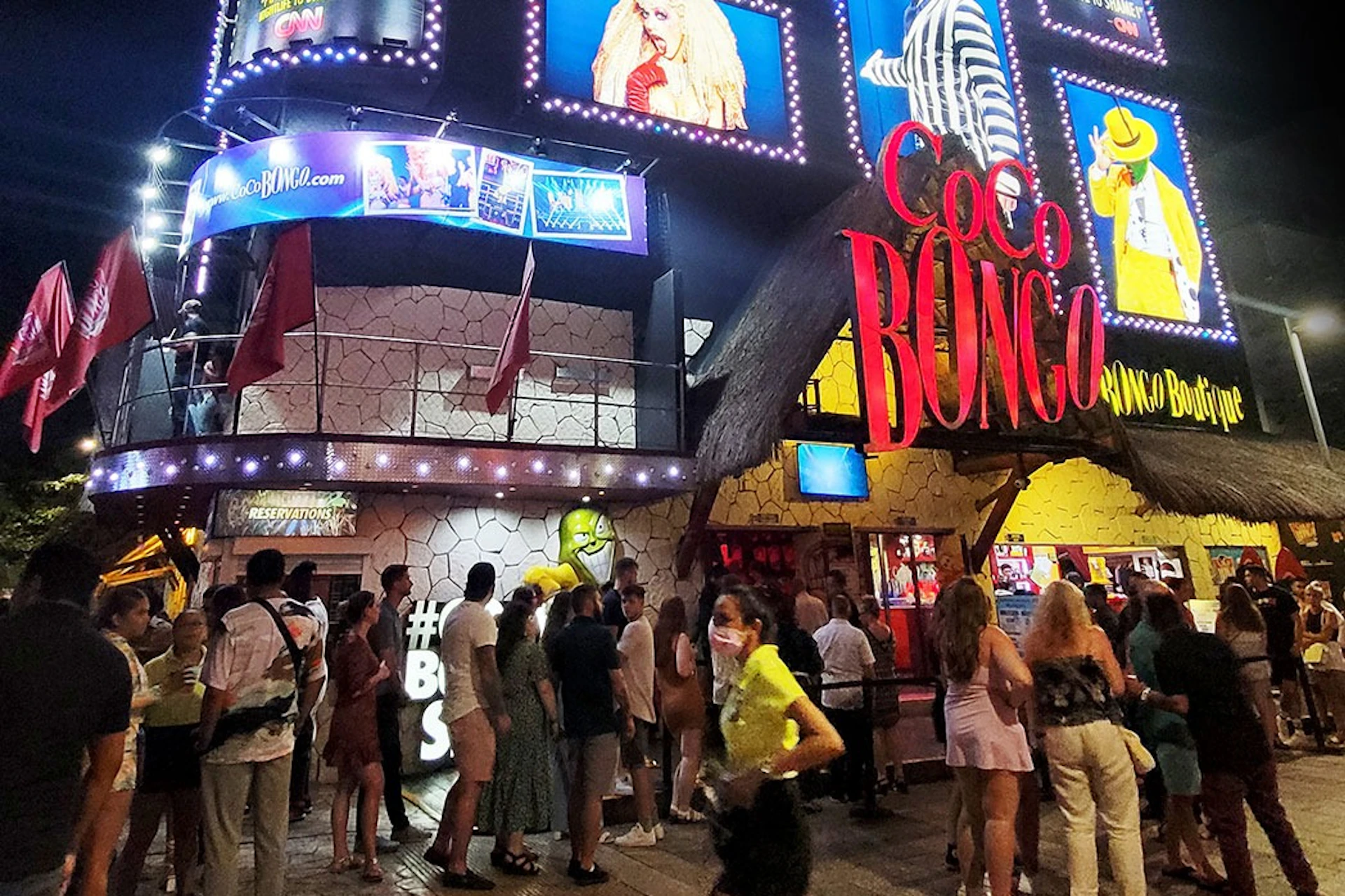 Facade of Coco Bongo Playa del Carmen