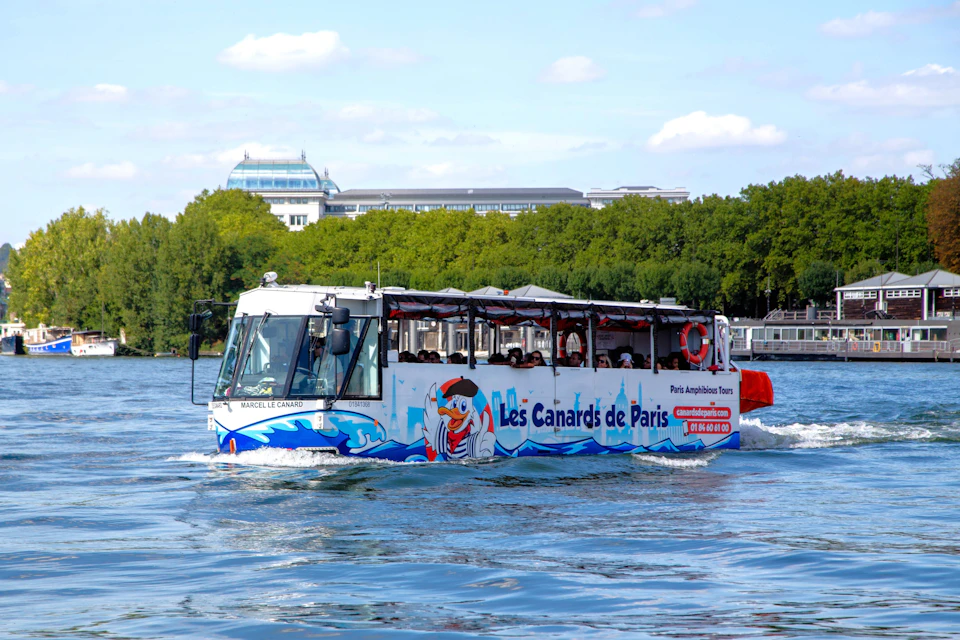 The Seine gently