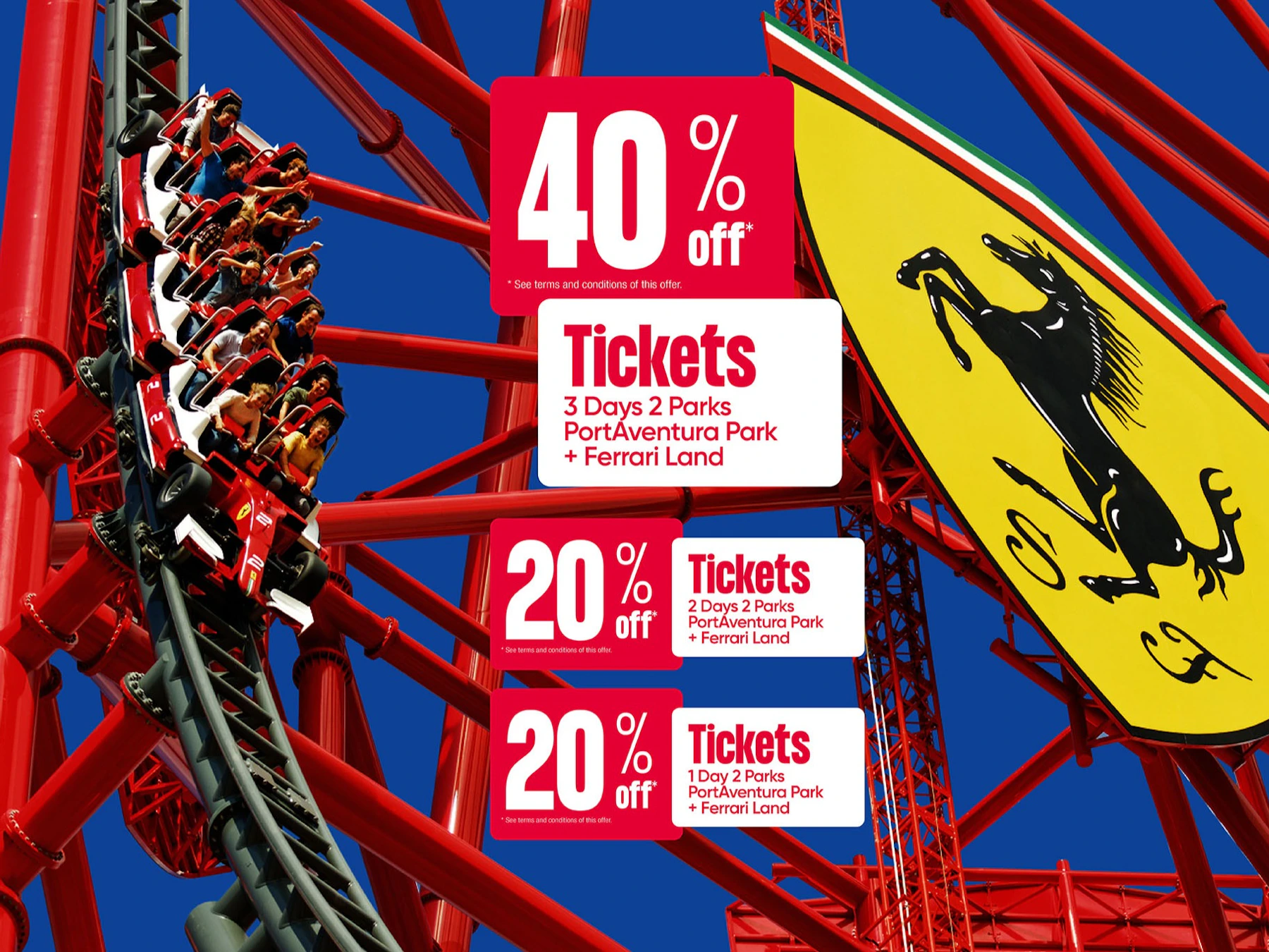 PortAventura World & Ferrari Land: Eintrittskarte