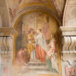 Atkinson-kapellet, detalj av väggmålning