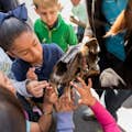 Children learning about mammoths in LA