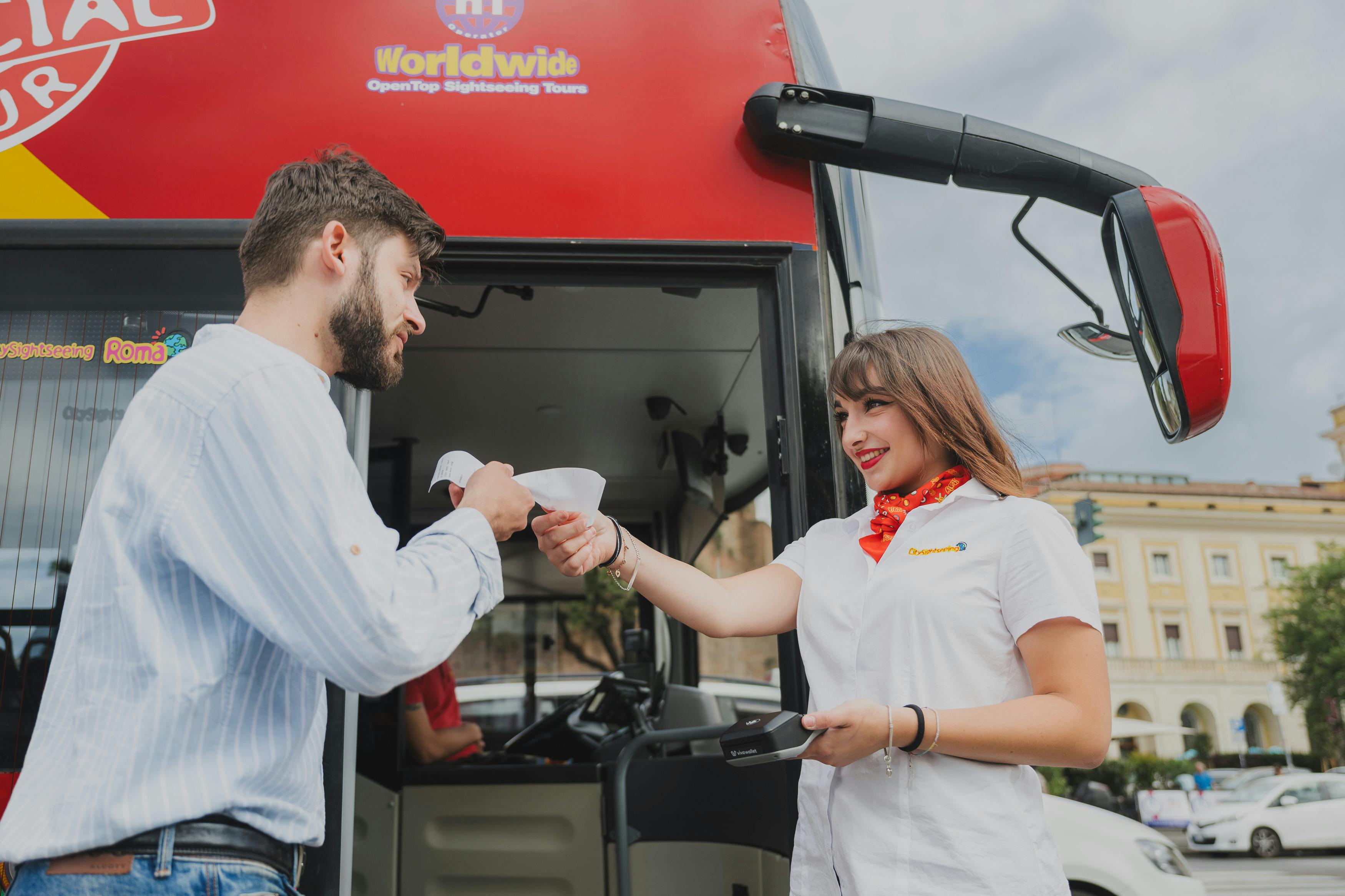 City Sightseeing Rome tour + transfer from Civitavecchia by bus