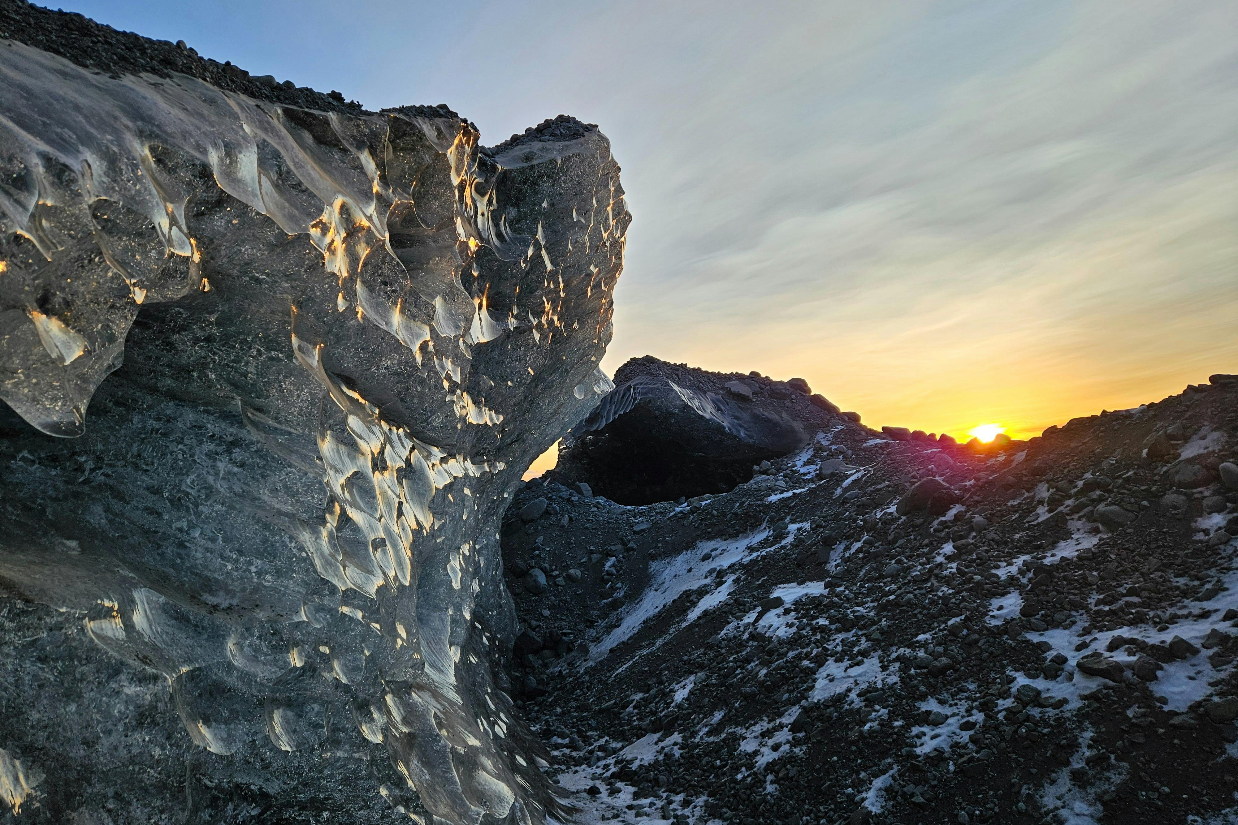 Sunrise in the Ice Caves