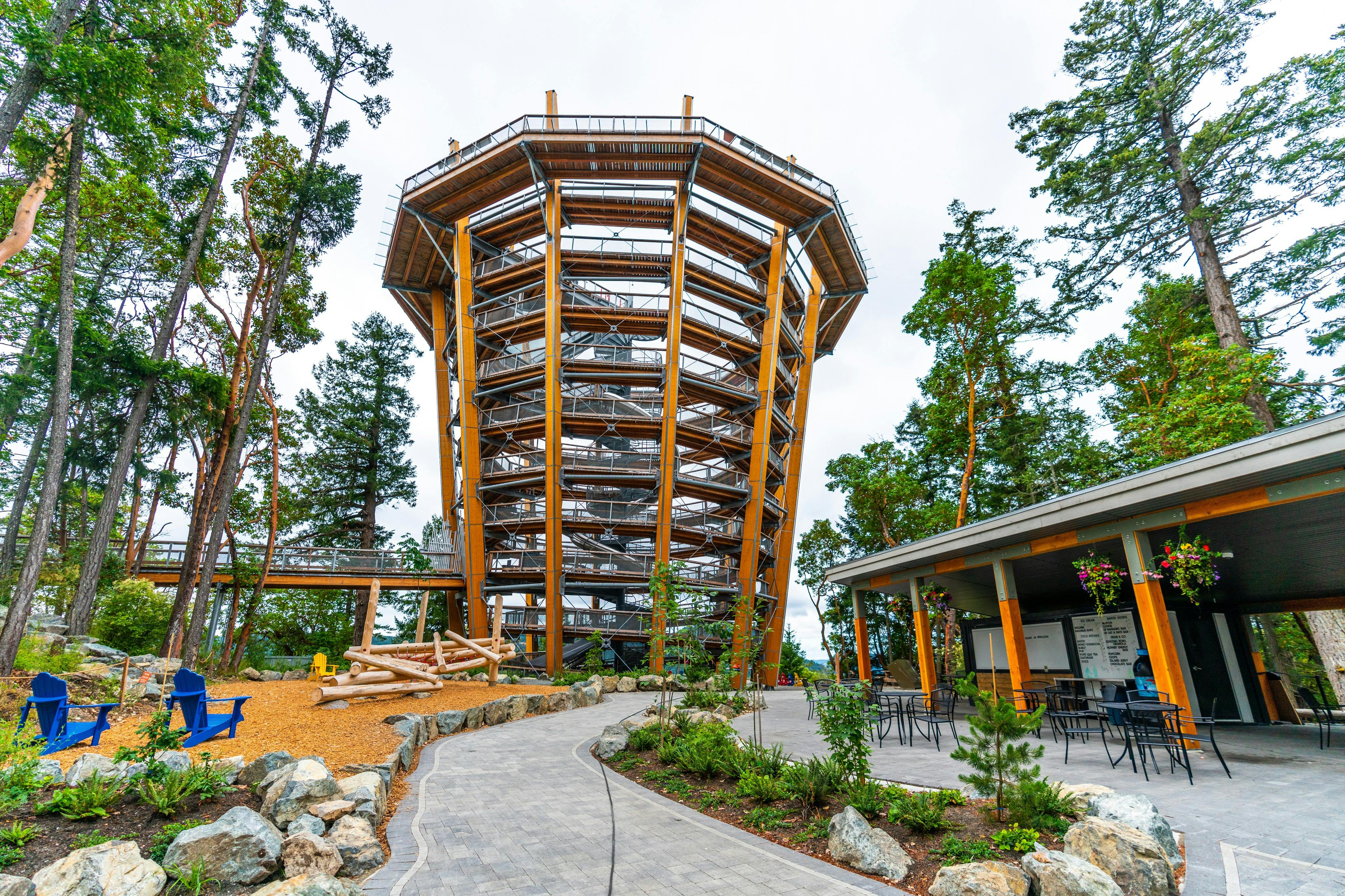 Main plaza at Malahat SkyWalk