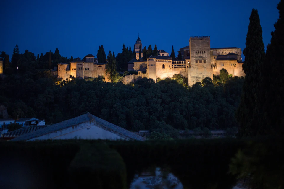 Alhambra at night