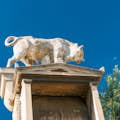 Bull statue at Kerameikos archaeological site, the graveyard of ancient Athens in Greece