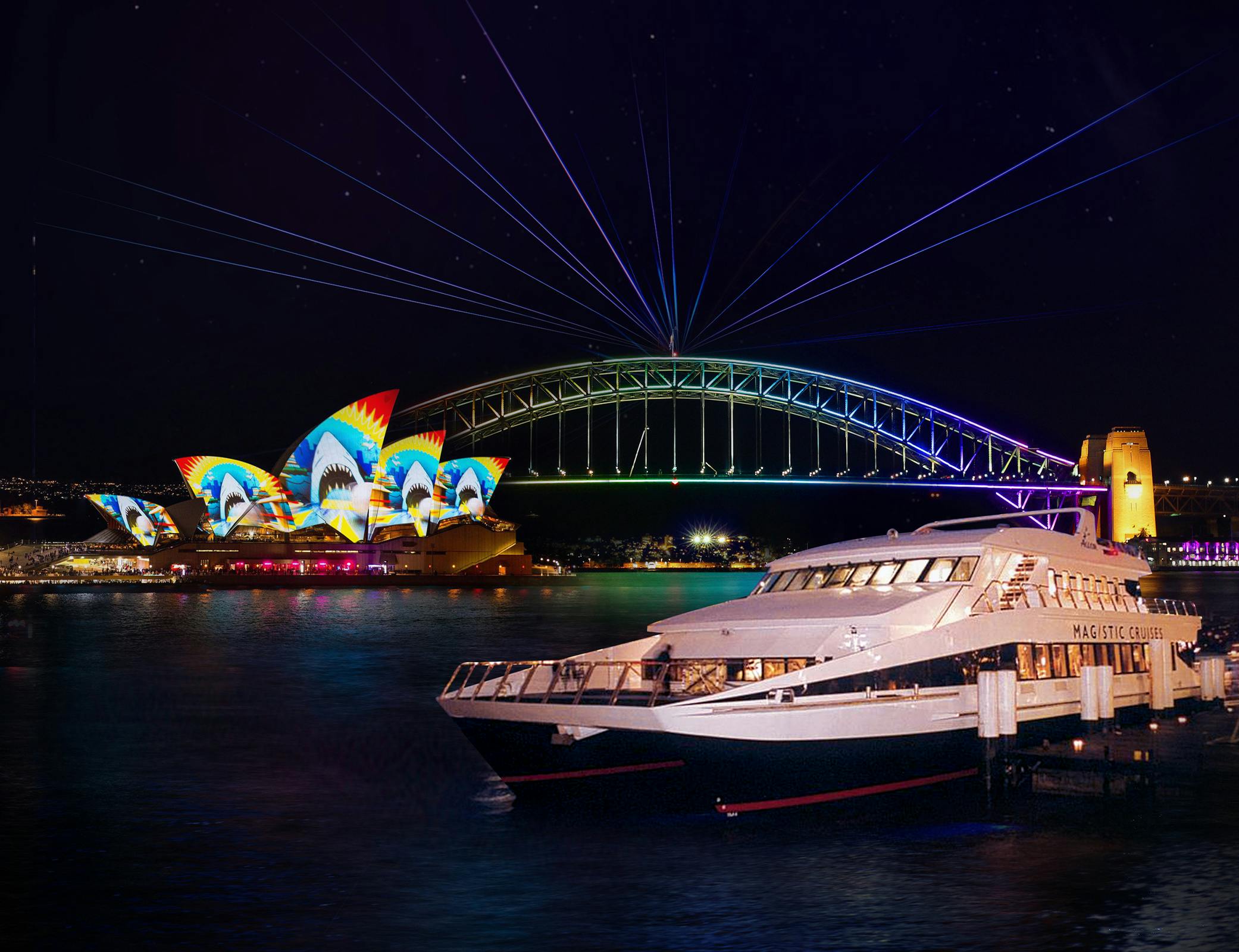 Sydney: Vivid Sydney Night Cruise 2