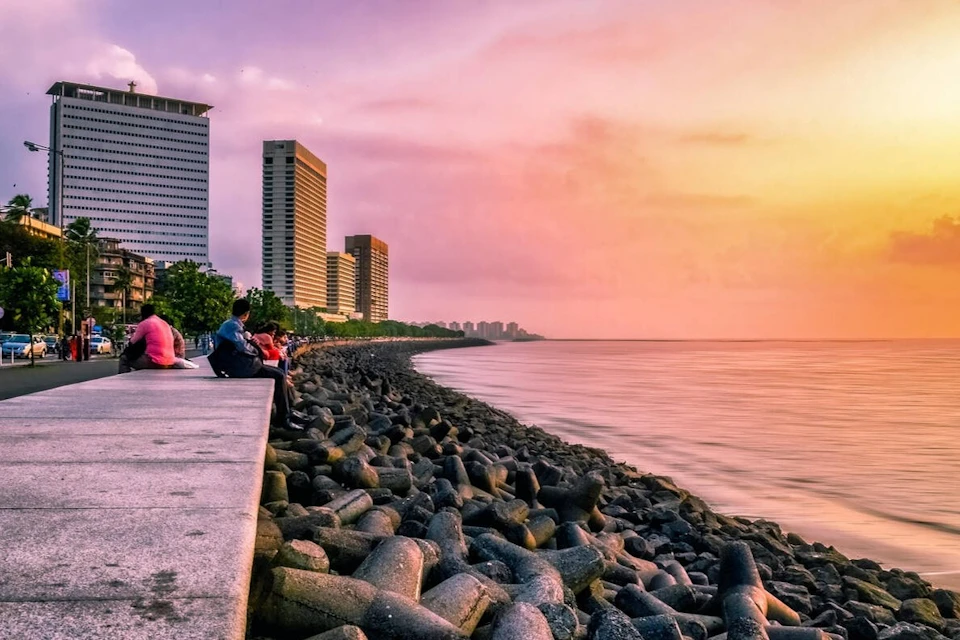 Amazing View of Sunset from Marine Drive
