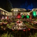 Exhibición de luces navideñas en los mundialmente famosos Jardines Butchart
